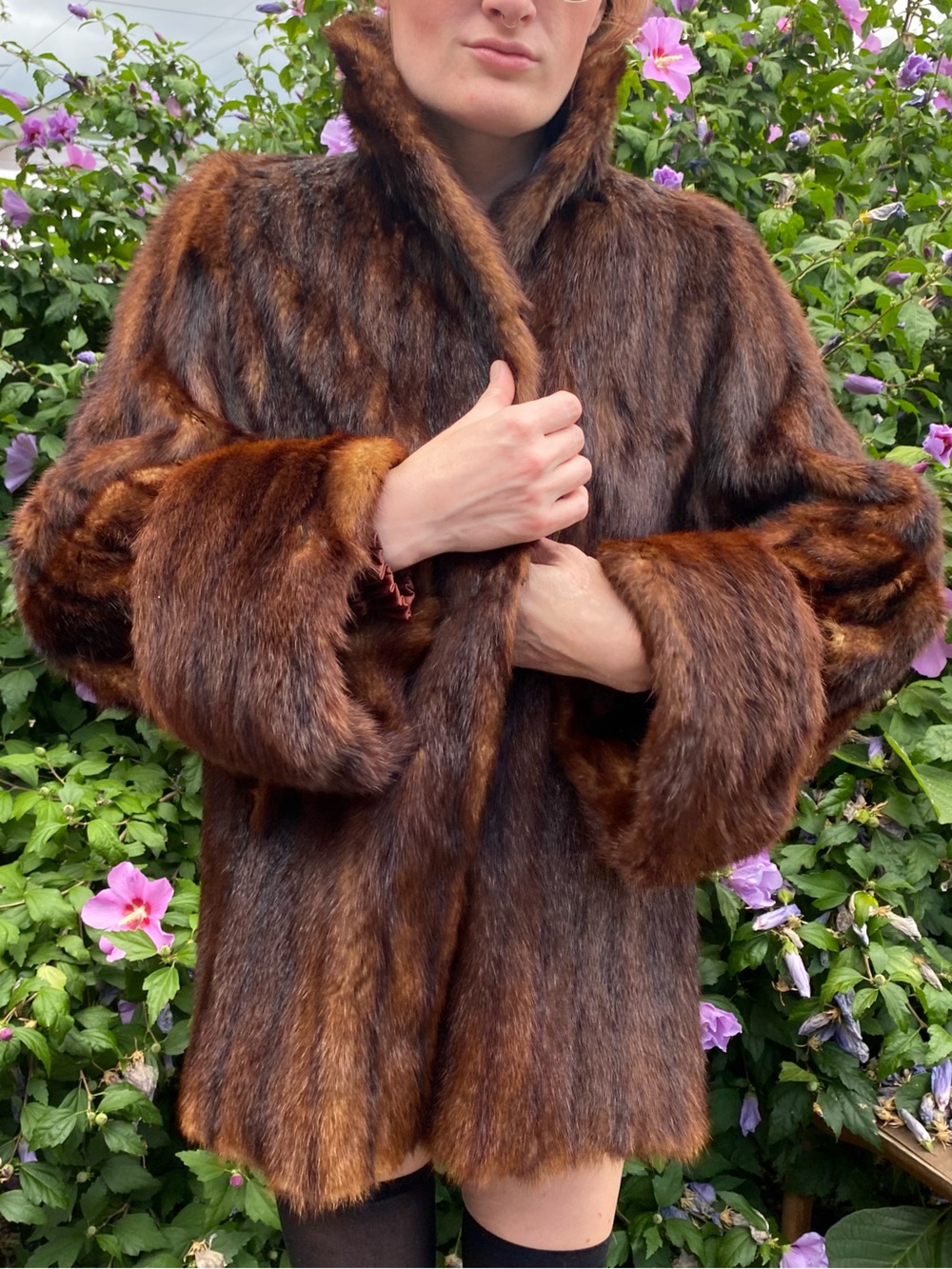 Vintage P.B. Ellis Genuine Mink Fur Coat